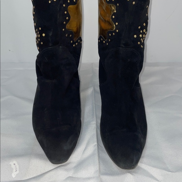 VINTAGE CHRISTIAN LACROIX PIRATE OVER THE KNEE BOOTS FTL-03-034 - Picture 2 of 12